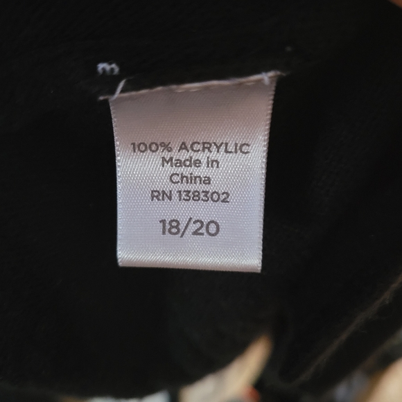 Alfani extra large Black long sleeve sweater 18 20 - Picture 3 of 3